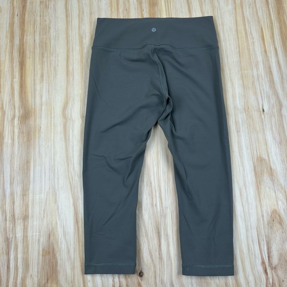 Lululemon Wunder Under Crop High-Rise Gray Size 12 Women's W6ASDS - Picture 3 of 9